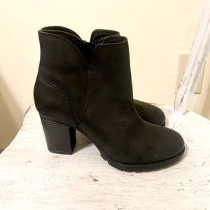 Clarks Verona Step Black Leather Boots 5.5